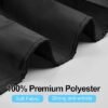 Unyqoos® Waterafstotende en Schimmelbestendige Douchegordijn van Textiel met Snelle Droogfunctie en Ringen, 180 x 200 cm