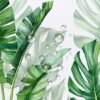 Unyqoos® Waterafstotend douchegordijn met plantenmotief voor badkamerdecoratie