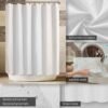 550x550-7999.jpg Unyqoos® Extra brede waterdichte douchegordijn van zacht stof met magneten en versterkte ophanging
