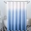 550x550-8001.jpg Unyqoos® Stijlvolle blauwe ombre douchegordijn set met haken en waterbestendig materiaal