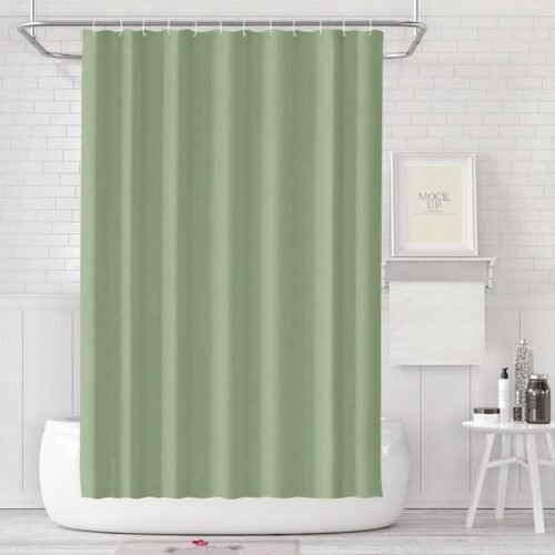 Unyqoos® Waterdicht en schimmelwerend douchegordijn met ringen voor badkamer