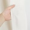 Unyqoos® Waterafstotend Linnen Douchegordijn met Metalen Oogjes en Inclusief Haken, 120 x 200 cm Beige
