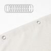 Unyqoos® Waterafstotend Linnen Douchegordijn met Metalen Oogjes en Inclusief Haken, 120 x 200 cm Beige