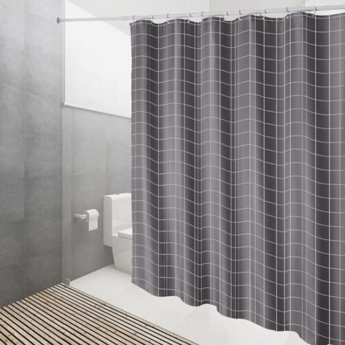 550x550-8015.jpg Unyqoos® Stijlvol en Functioneel Waterafstotend Douchegordijn met Ringen voor Eenvoudige Installatie, 180 x 200 cm