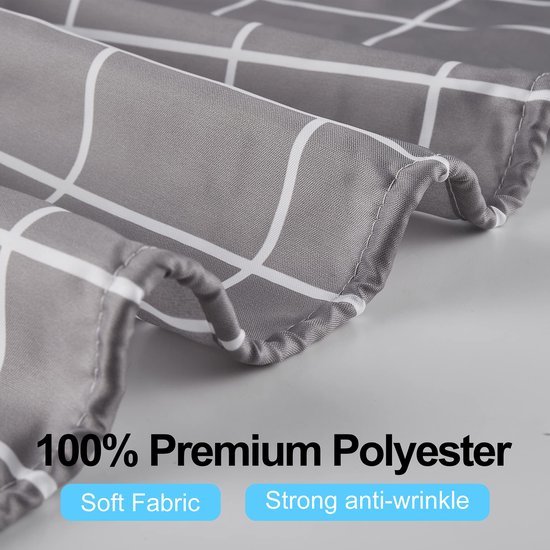 Unyqoos® Stijlvol en Functioneel Waterafstotend Douchegordijn met Ringen voor Eenvoudige Installatie, 180 x 200 cm