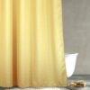 550x550-8028.jpg Unyqoos® Waterafstotende en wasbare douchegordijn met wafelstructuur in geel polyester