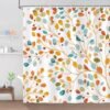 Unyqoos® Stijlvol Douchegordijn met Bloemen en Bladeren in Boho Aquarel Stijl voor Badkamerdecoratie