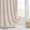 Unyqoos® Stijlvol Waterdicht Douchegordijn voor Badkamer met Plastic Haken en Ogen - 180 x 200 cm
