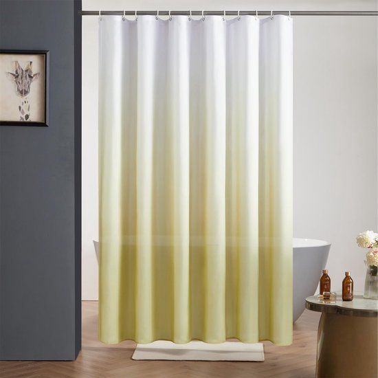 Unyqoos® Elegant Badkamergordijn met Waterafstotende en Schimmelwerende Eigenschappen voor Luxe Douche-ervaring