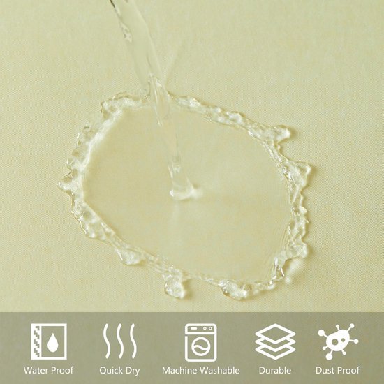 Unyqoos® Elegant Badkamergordijn met Waterafstotende en Schimmelwerende Eigenschappen voor Luxe Douche-ervaring