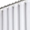 Unyqoos® Modern en Elegant Douchegordijn met Wafelpatroon, Schimmelwerend, Waterdicht en Wasbaar, Inclusief 12 Haken, Wit
