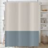 Unyqoos® Stijlvol en Waterdicht Douchegordijn 180x200 cm met Modern Beige-Blauw Motief en Haken