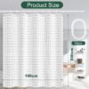 550x550-8148.jpg Unyqoos® Waterdichte en schimmelwerende douchegordijn van polyester met 10 haken