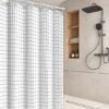 550x550-8151.jpg Unyqoos® Waterdichte en schimmelwerende douchegordijn van polyester met 10 haken