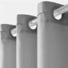 Unyqoos® Grijs Waterdicht Douchegordijn met Schimmelwerende Eigenschappen en Grote Inslagringen 180 x 183 cm