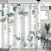 550x550-8191.jpg Unyqoos® Waterdicht douchegordijn met eucalyptusontwerp en 12 haken voor een frisse badkamer