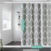 Unyqoos® Extra lang douchegordijn met druppelmotief en schimmelwerende eigenschappen