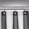Unyqoos® Grijs douchegordijn met waterafstotende eigenschappen en optimaal onderhoudsgemak