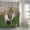 Unyqoos® Grappig Kat Cowboy Douchegordijn met Waterdichte Coating en Eenvoudige Installatie, 180 x 200 cm