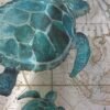 Unyqoos® Verfrissend Oceaanthema Douchegordijn Met Levendige 3D Schildpaddenprint Voor Badkamerdecoratie