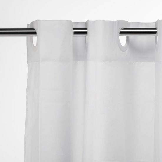 550x550-8302.jpg Unyqoos® Wit polyester douchegordijn met verzwaarde zoom en waterafstotende eigenschappen