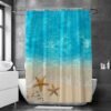 Unyqoos® Stijlvol Blauw 3D-Print Douchegordijn 180x200cm voor Verfrissende Badkamerervaring