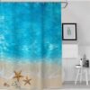 Unyqoos® Stijlvol Blauw 3D-Print Douchegordijn 180x200cm voor Verfrissende Badkamerervaring