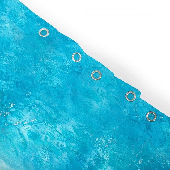 Unyqoos® Stijlvol Blauw 3D-Print Douchegordijn 180x200cm voor Verfrissende Badkamerervaring