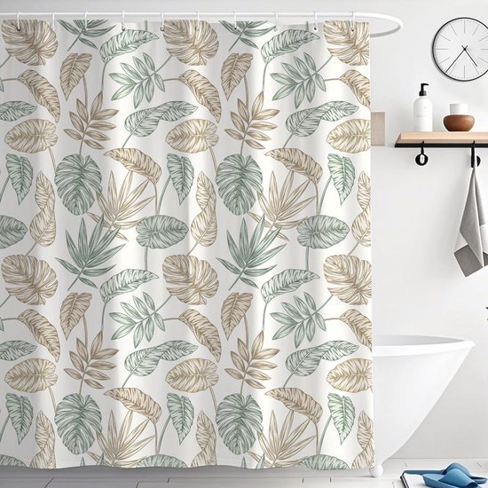 Unyqoos® Waterdicht en schimmelwerend douchegordijn met natuur geïnspireerd ontwerp
