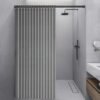 550x550-8317.jpg Unyqoos® Waterdicht opvouwbaar douchegordijn met magnetische sluiting en linnen look