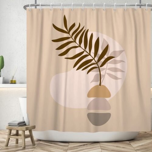 550x550-8339.jpg Unyqoos® Stijlvol Modern Douchegordijn in Abstracte Boho-Stijl met Waterdicht Textiel en 12 Haken, 180 x 200 cm