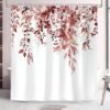 550x550-8363.jpg Unyqoos® Waterdichte douchegordijn met botanische print en roestvrijstalen ringen 180x180