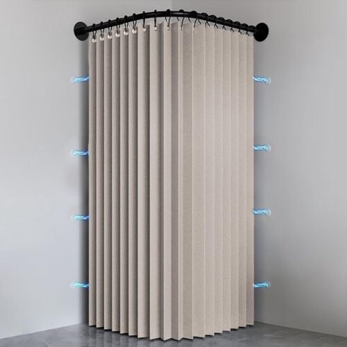 550x550-8402.jpg Unyqoos® Waterafstotende en schimmelbestendige douchegordijn met magnetische bevestiging