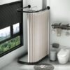Unyqoos® Waterafstotende en schimmelbestendige douchegordijn met magnetische bevestiging