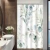Unyqoos® Stijlvol Douchegordijn met Botanisch Bladmotief voor Luxe Badkamerervaring