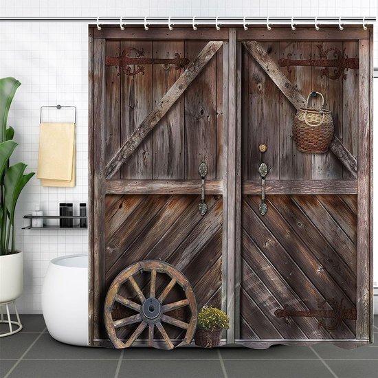 550x550-8466.jpg Unyqoos® Waterdicht douchegordijn met schimmelwerend effect en 12 ringen