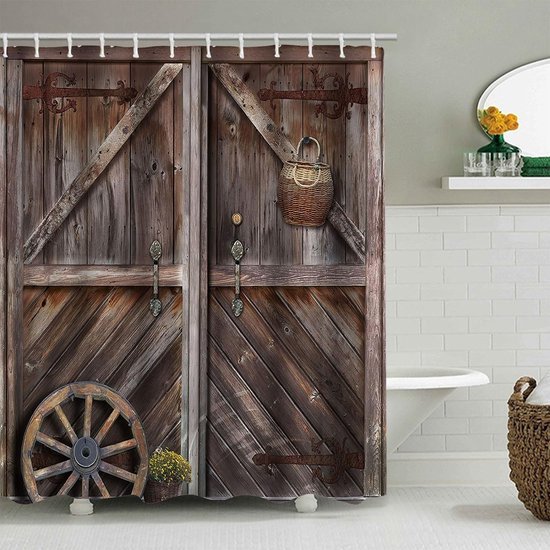 550x550-8468.jpg Unyqoos® Waterdicht douchegordijn met schimmelwerend effect en 12 ringen