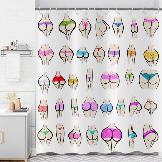 Unyqoos® Dekoratief en Praktisch Douchegordijn met Uniek Patroon voor Moderne Badkamers
