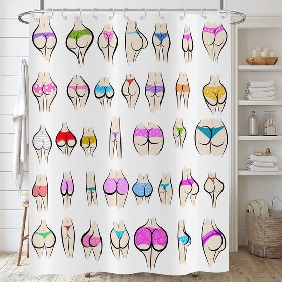 Unyqoos® Dekoratief en Praktisch Douchegordijn met Uniek Patroon voor Moderne Badkamers