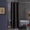Unyqoos® Extra Lang en Antibacterieel Douchegordijn voor Luxe Badkamers, Wasbaar en Schimmelbestendig, Stijlvol Donkergrijs, 270x180 cm