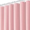 Unyqoos® Stijlvol waterafstotend douchegordijn in roze wafelpatroon met verzwaarde zoom, 180x200 cm