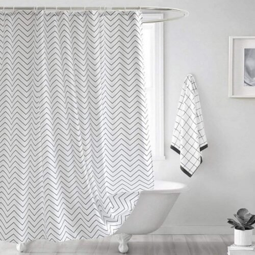 550x550-8567.jpg Unyqoos® Waterbestendig douchegordijn met anti-schimmel laag en 12 ophangringen