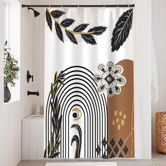 550x550-8577.jpg Unyqoos® Stijlvol Anti-Schimmel Douchegordijn met Boho Design en Waterdichte Eigenschappen