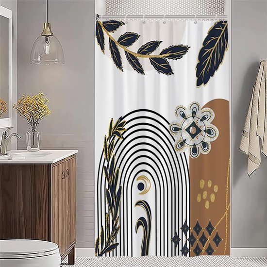 550x550-8579.jpg Unyqoos® Stijlvol Anti-Schimmel Douchegordijn met Boho Design en Waterdichte Eigenschappen