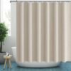 Unyqoos® Elegant Beige Douchegordijn met Linnenlook voor Luxe Badkamerervaring
