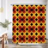 Unyqoos® Retro Bloemen Douchegordijn met Vintage Vibe en Anti-Schimmel Technologie voor Badkamer
