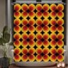 Unyqoos® Retro Bloemen Douchegordijn met Vintage Vibe en Anti-Schimmel Technologie voor Badkamer