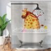 550x550-8636.jpg Unyqoos® Vintage Stijl Waterdicht Douchegordijn met Grappige Giraffe en Bad Eend voor Kinderen