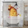550x550-8637.jpg Unyqoos® Vintage Stijl Waterdicht Douchegordijn met Grappige Giraffe en Bad Eend voor Kinderen