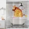 550x550-8638.jpg Unyqoos® Vintage Stijl Waterdicht Douchegordijn met Grappige Giraffe en Bad Eend voor Kinderen